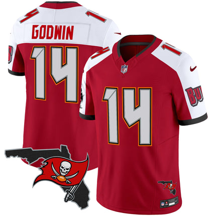 Men's Buccaneers Florida Patch Vapor Limited Jersey V2 - All Stitched