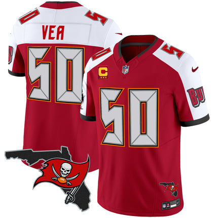 Men's Buccaneers Florida Patch Vapor Limited Jersey V2 - All Stitched