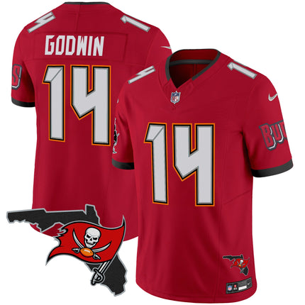 Men's Buccaneers Florida Patch Vapor Limited Jersey V2 - All Stitched