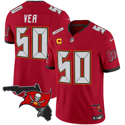 Men's Buccaneers Florida Patch Vapor Limited Jersey V2 - All Stitched