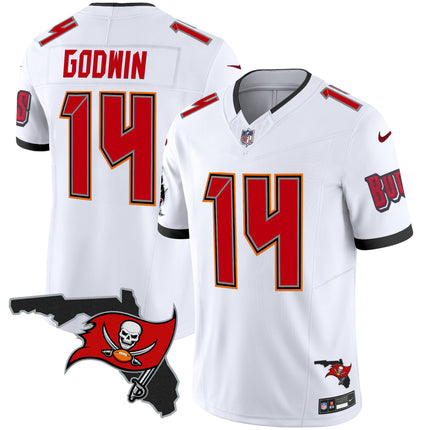 Men's Buccaneers Florida Patch Vapor Limited Jersey V2 - All Stitched