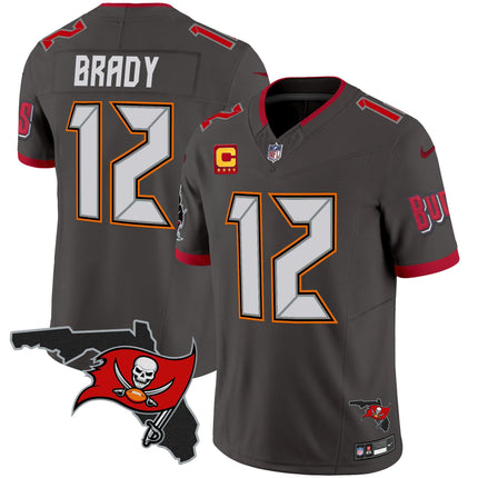 Men's Buccaneers Florida Patch Vapor Limited Jersey V2 - All Stitched