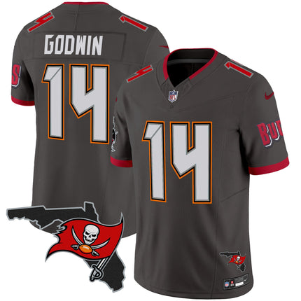 Men's Buccaneers Florida Patch Vapor Limited Jersey V2 - All Stitched