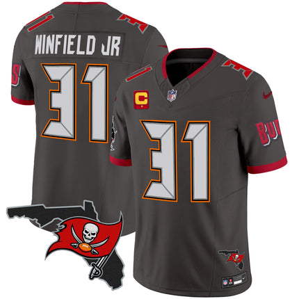 Men's Buccaneers Florida Patch Vapor Limited Jersey V2 - All Stitched