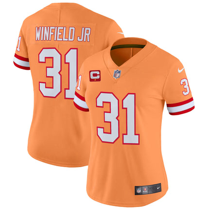 Women's Tampa Bay Buccaneers Throwback Vapor Limited Jersey V2 - All Stitched