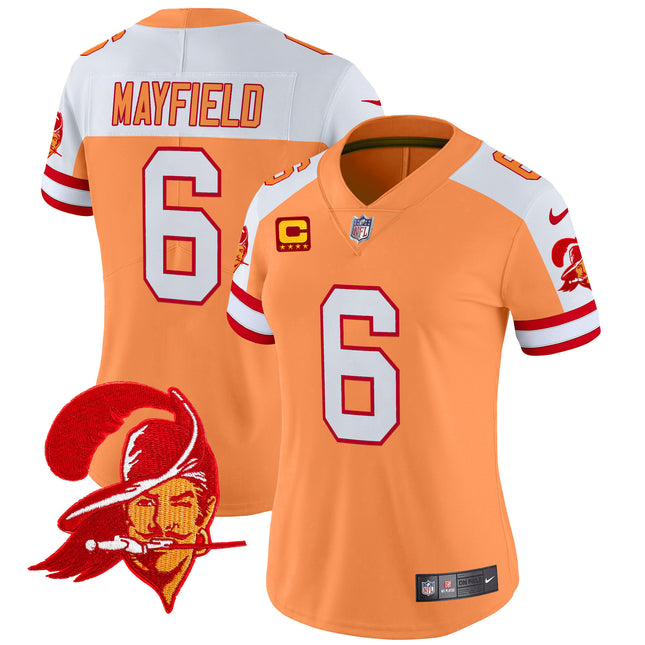 Women's Tampa Bay Buccaneers Throwback Vapor Limited Jersey V2 - All Stitched