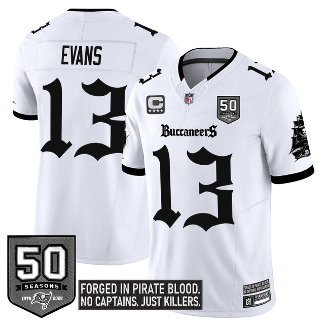 Men's Tampa Bay Buccaneers 'Gothic Pirate Shadows Edition' Limited Jersey - All Stitched