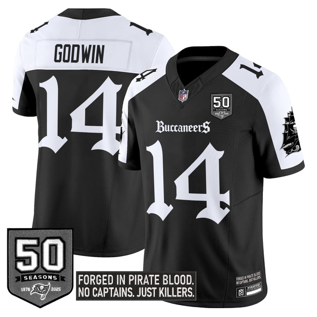 Men's Tampa Bay Buccaneers 'Gothic Pirate Shadows Edition' Limited Jersey - All Stitched