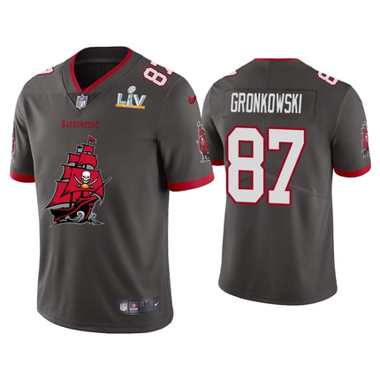 Rob Gronkowski Tampa Bay Buccaneers Super Bowl LV Champions Team Logo Jersey - All Stitched