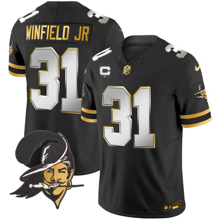 Men's Buccaneers Throwback Gold Vapor Limited Jersey - All Stitched