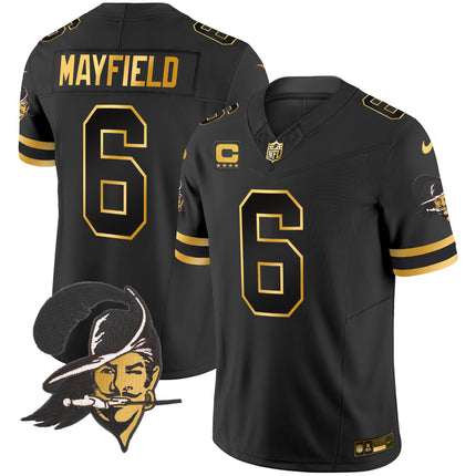 Men's Buccaneers Throwback Gold Vapor Limited Jersey - All Stitched