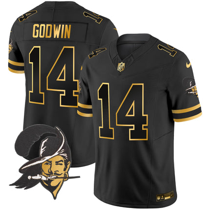 Men's Buccaneers Throwback Gold Vapor Limited Jersey - All Stitched