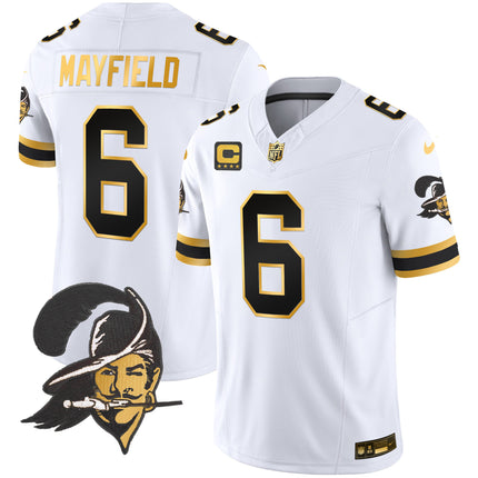 Men's Buccaneers Throwback Gold Vapor Limited Jersey - All Stitched