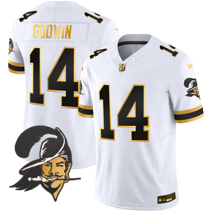 Men's Buccaneers Throwback Gold Vapor Limited Jersey - All Stitched