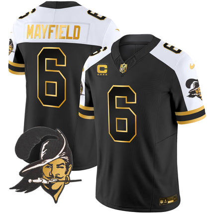Men's Buccaneers Throwback Gold Vapor Limited Jersey - All Stitched
