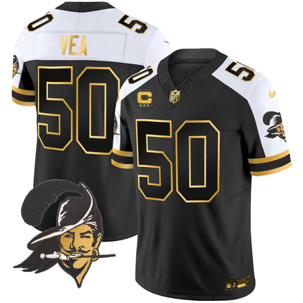 Men's Buccaneers Throwback Gold Vapor Limited Jersey - All Stitched