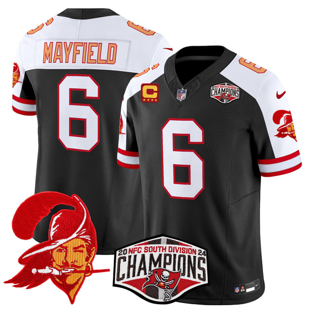 Men's Tampa Bay Buccaneers Throwback 2024 NFC South Division Champions Patch Vapor Limited Jersey - All Stitched