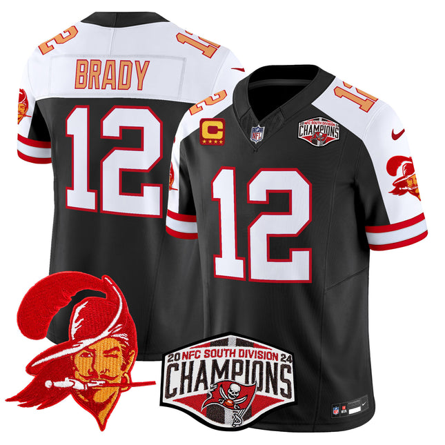 Men's Tampa Bay Buccaneers Throwback 2024 NFC South Division Champions Patch Vapor Limited Jersey - All Stitched