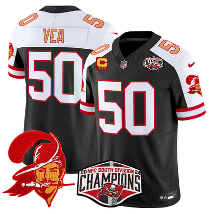 Men's Tampa Bay Buccaneers Throwback 2024 NFC South Division Champions Patch Vapor Limited Jersey - All Stitched