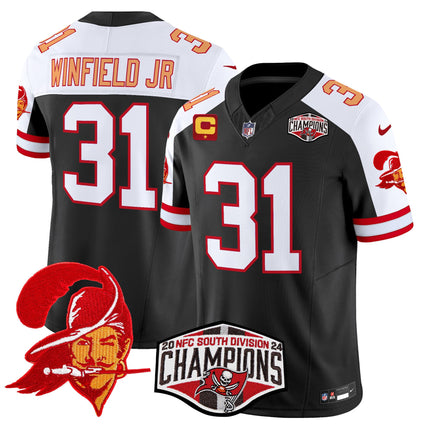 Men's Tampa Bay Buccaneers Throwback 2024 NFC South Division Champions Patch Vapor Limited Jersey - All Stitched