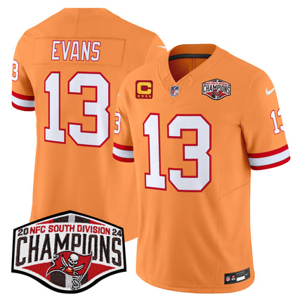 Men's Tampa Bay Buccaneers Throwback 2024 NFC South Division Champions Patch Vapor Limited Jersey - All Stitched