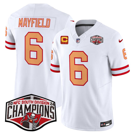 Men's Tampa Bay Buccaneers Throwback 2024 NFC South Division Champions Patch Vapor Limited Jersey - All Stitched