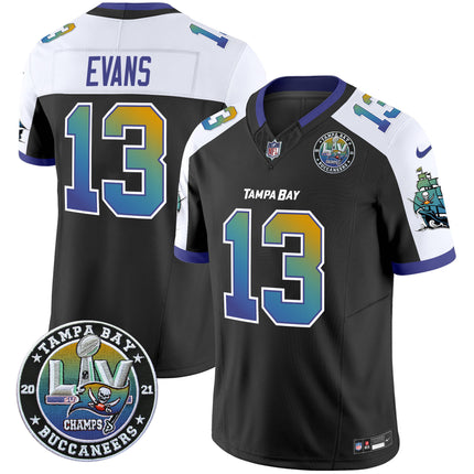 Men's Buccaneers Tampa City Super Bowl LIV Patch Vapor Limited Jersey - All Stitched