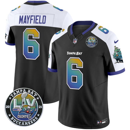 Men's Buccaneers Tampa City Super Bowl LIV Patch Vapor Limited Jersey - All Stitched