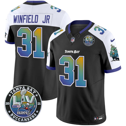 Men's Buccaneers Tampa City Super Bowl LIV Patch Vapor Limited Jersey - All Stitched