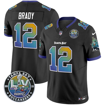Men's Buccaneers Tampa City Super Bowl LIV Patch Vapor Limited Jersey - All Stitched