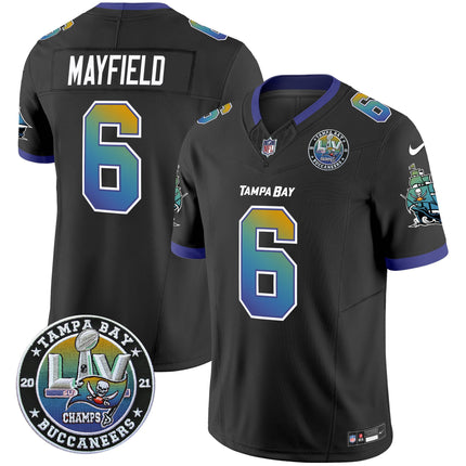 Men's Buccaneers Tampa City Super Bowl LIV Patch Vapor Limited Jersey - All Stitched