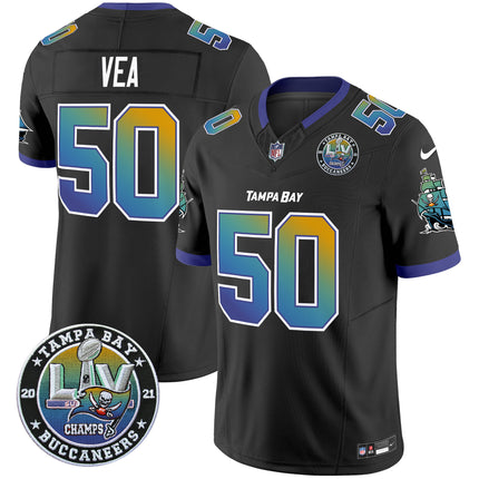 Men's Buccaneers Tampa City Super Bowl LIV Patch Vapor Limited Jersey - All Stitched