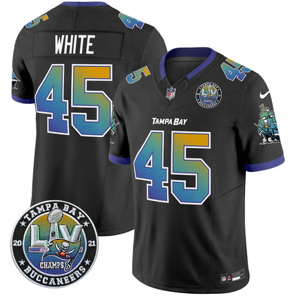 Men's Buccaneers Tampa City Super Bowl LIV Patch Vapor Limited Jersey - All Stitched