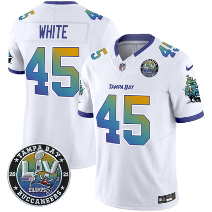 Men's Buccaneers Tampa City Super Bowl LIV Patch Vapor Limited Jersey - All Stitched