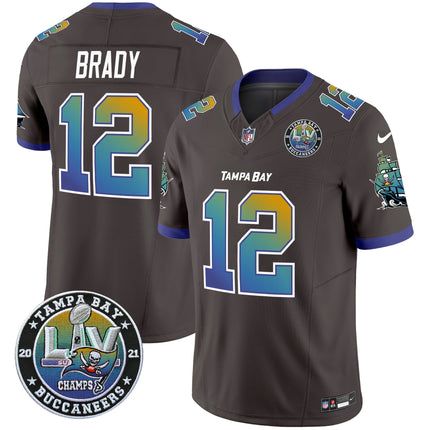 Men's Buccaneers Tampa City Super Bowl LIV Patch Vapor Limited Jersey - All Stitched