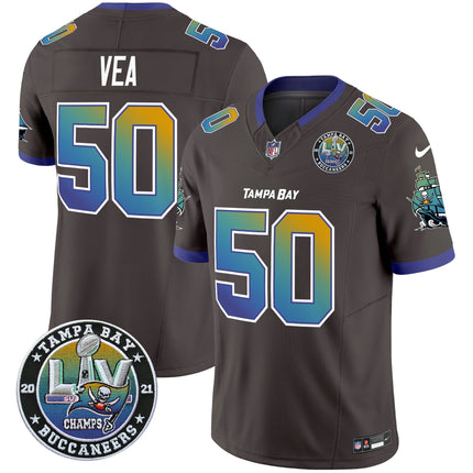 Men's Buccaneers Tampa City Super Bowl LIV Patch Vapor Limited Jersey - All Stitched