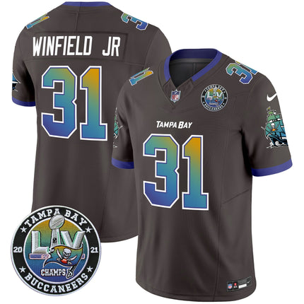 Men's Buccaneers Tampa City Super Bowl LIV Patch Vapor Limited Jersey - All Stitched