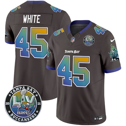 Men's Buccaneers Tampa City Super Bowl LIV Patch Vapor Limited Jersey - All Stitched