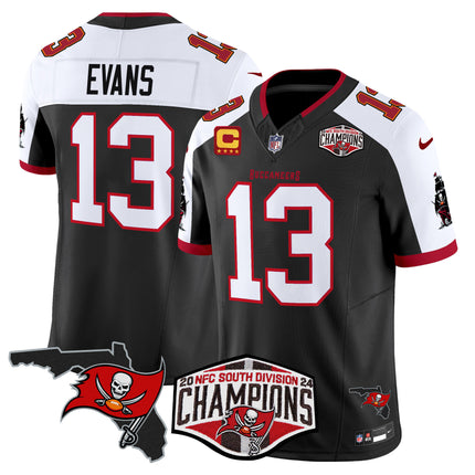 Men's Buccaneers 2024 NFC South Division Champions Patch Vapor Limited Jersey - All Stitched