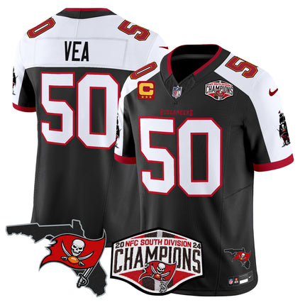 Men's Buccaneers 2024 NFC South Division Champions Patch Vapor Limited Jersey - All Stitched