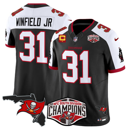 Men's Buccaneers 2024 NFC South Division Champions Patch Vapor Limited Jersey - All Stitched