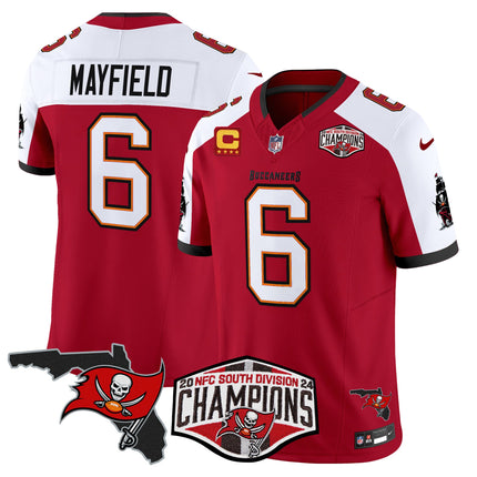 Men's Buccaneers 2024 NFC South Division Champions Patch Vapor Limited Jersey - All Stitched