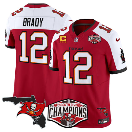 Men's Buccaneers 2024 NFC South Division Champions Patch Vapor Limited Jersey - All Stitched