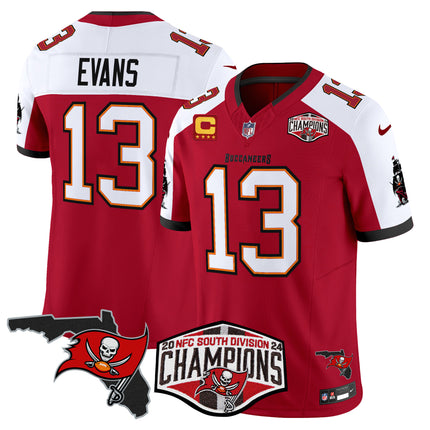 Men's Buccaneers 2024 NFC South Division Champions Patch Vapor Limited Jersey - All Stitched