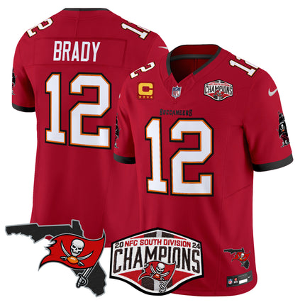 Men's Buccaneers 2024 NFC South Division Champions Patch Vapor Limited Jersey - All Stitched