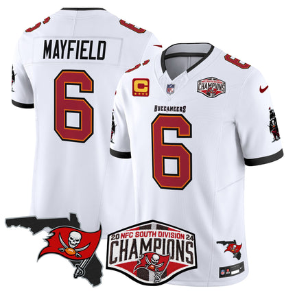 Men's Buccaneers 2024 NFC South Division Champions Patch Vapor Limited Jersey - All Stitched