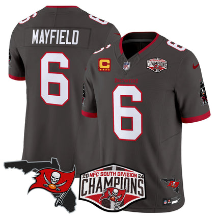 Men's Buccaneers 2024 NFC South Division Champions Patch Vapor Limited Jersey - All Stitched