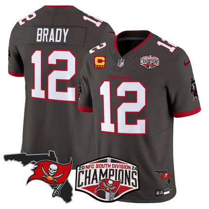 Men's Buccaneers 2024 NFC South Division Champions Patch Vapor Limited Jersey - All Stitched