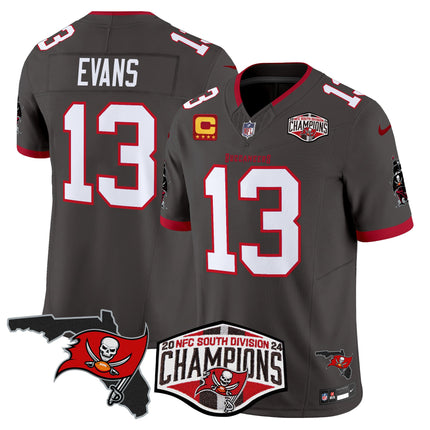 Men's Buccaneers 2024 NFC South Division Champions Patch Vapor Limited Jersey - All Stitched