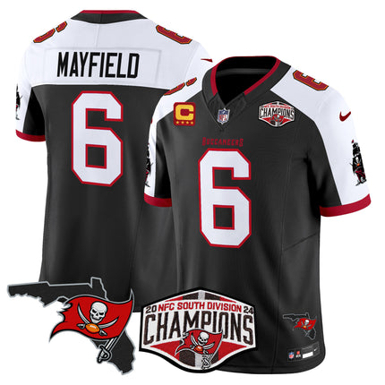 Men's Buccaneers 2024 NFC South Division Champions Patch Vapor Limited Jersey - All Stitched